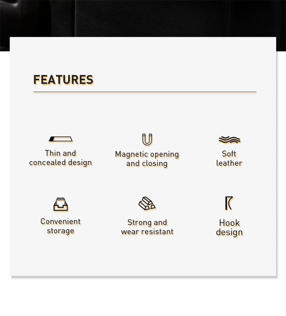 Backseat Magnetic Trash Bin