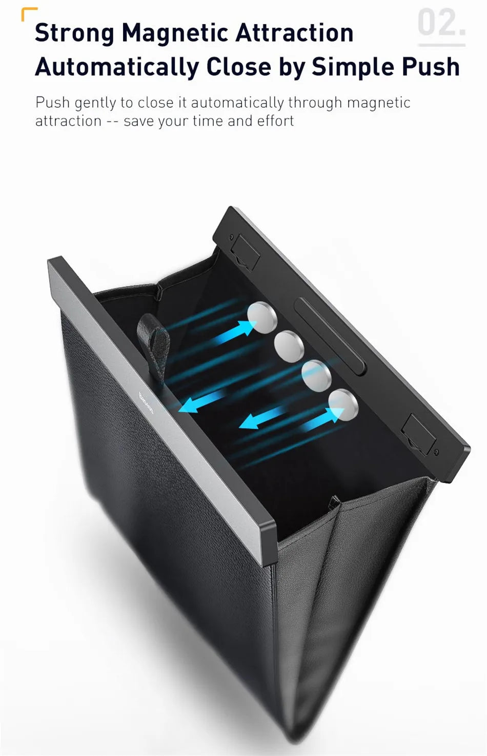 Backseat Magnetic Trash Bin