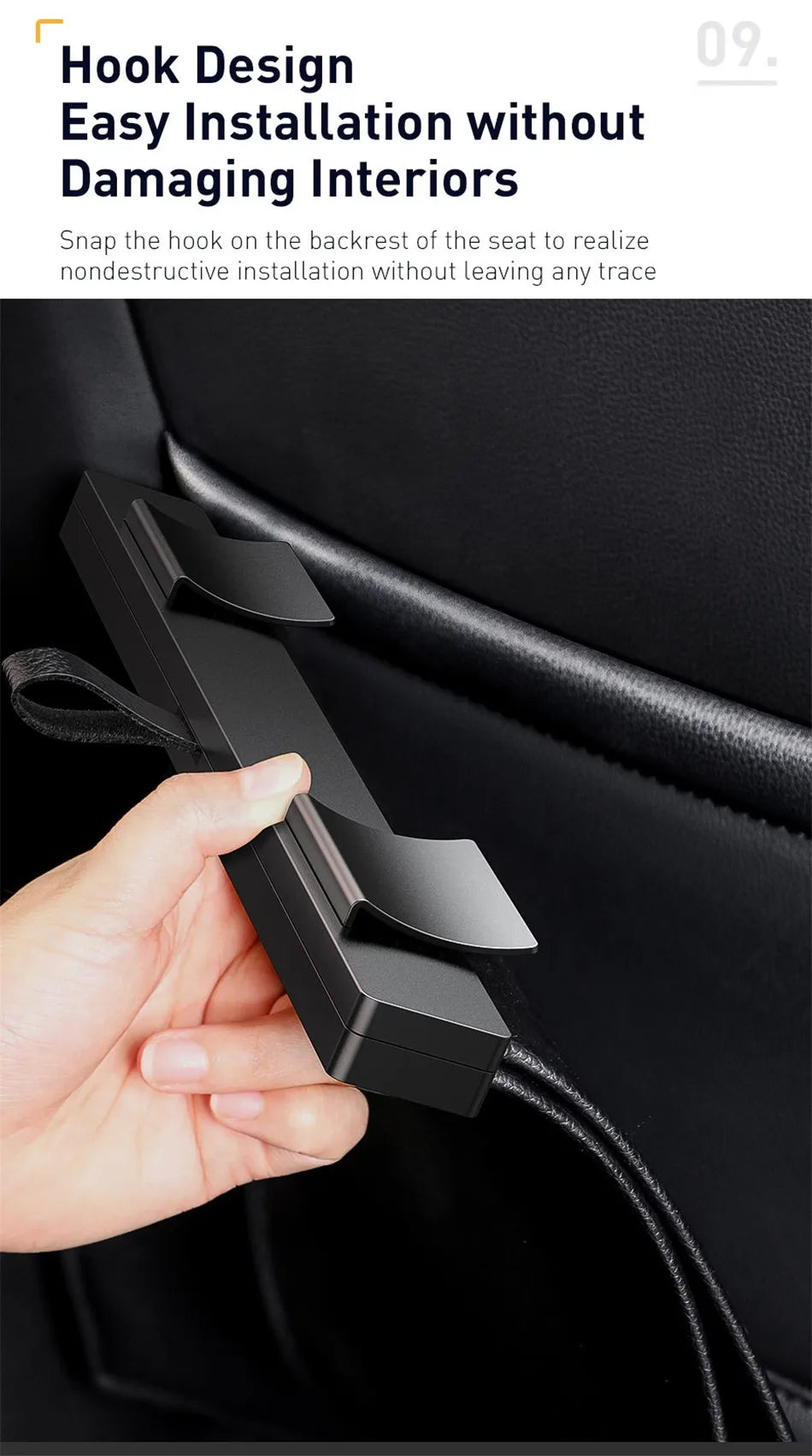 Backseat Magnetic Trash Bin