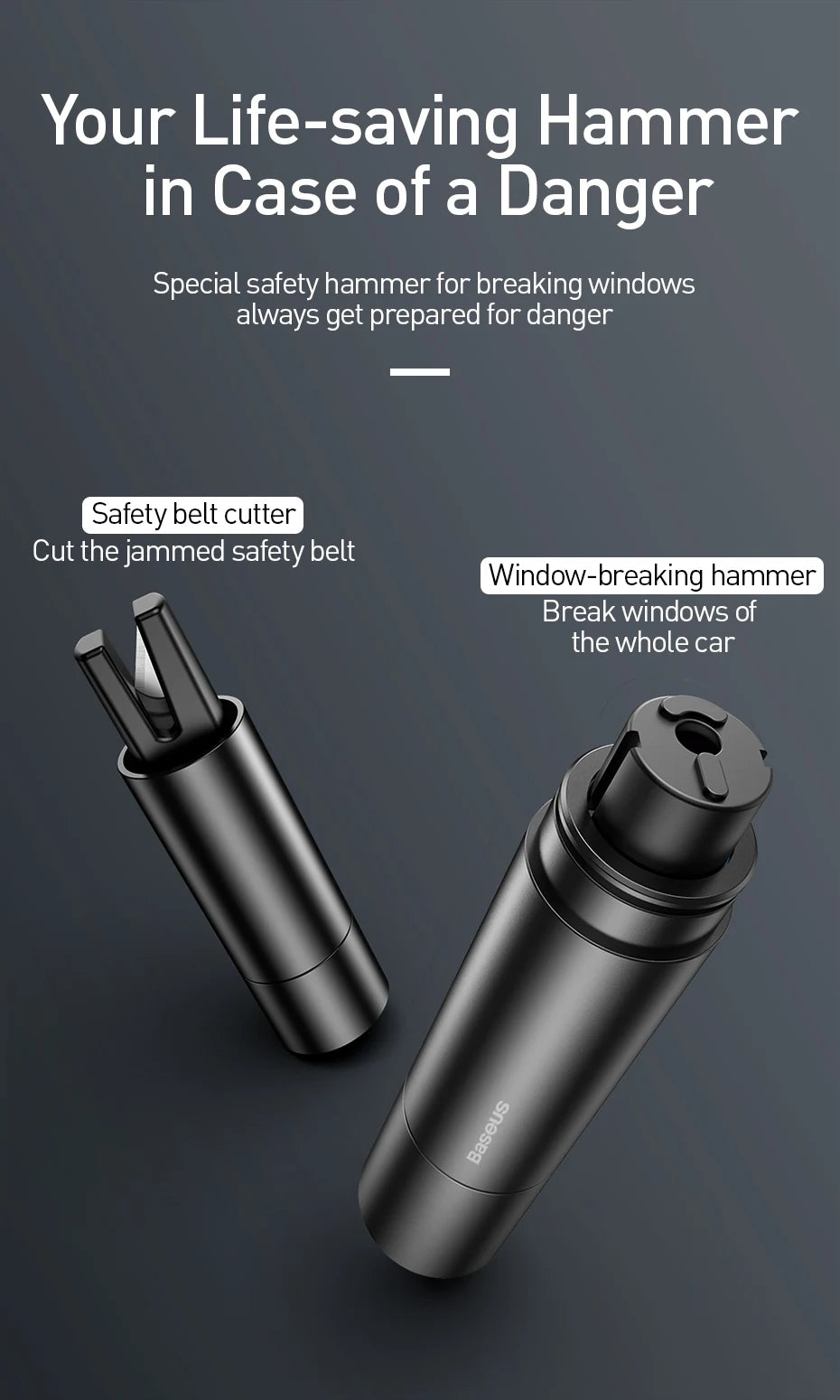 Safety Window Breaker & Belt Cutter