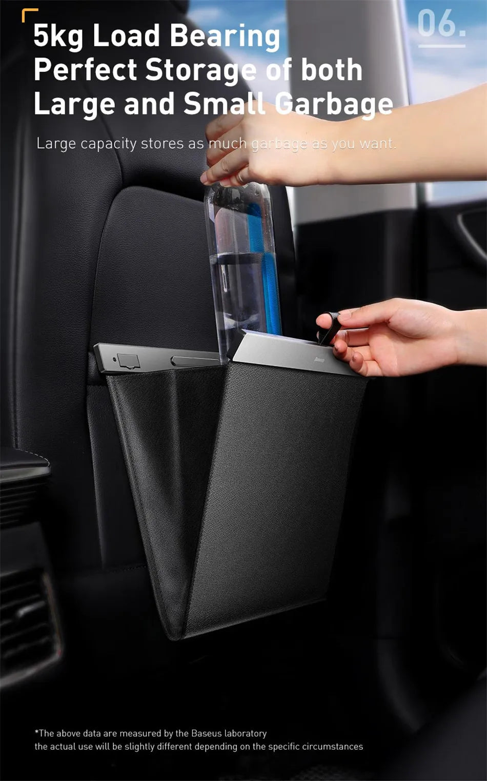 Backseat Magnetic Trash Bin