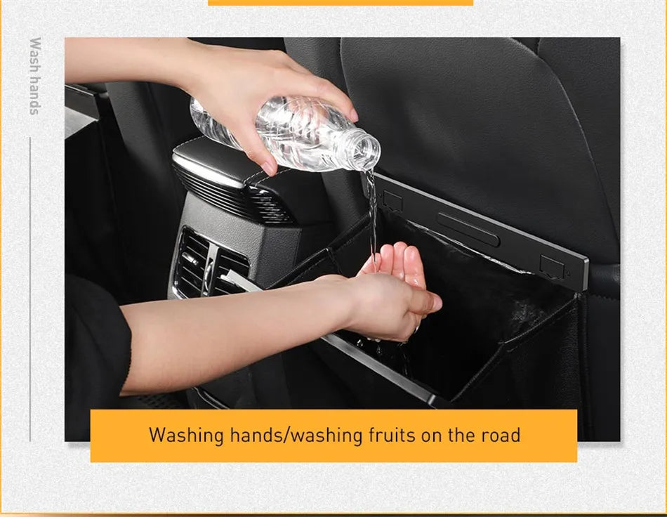 Backseat Magnetic Trash Bin
