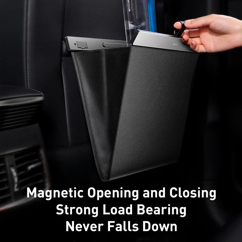 Backseat Magnetic Trash Bin