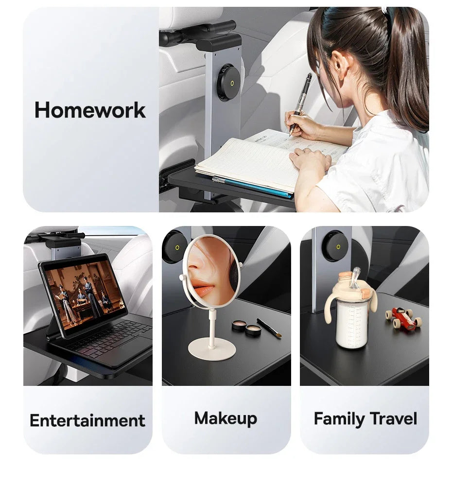 Foldable Backseat Tray For Laptop & Phone
