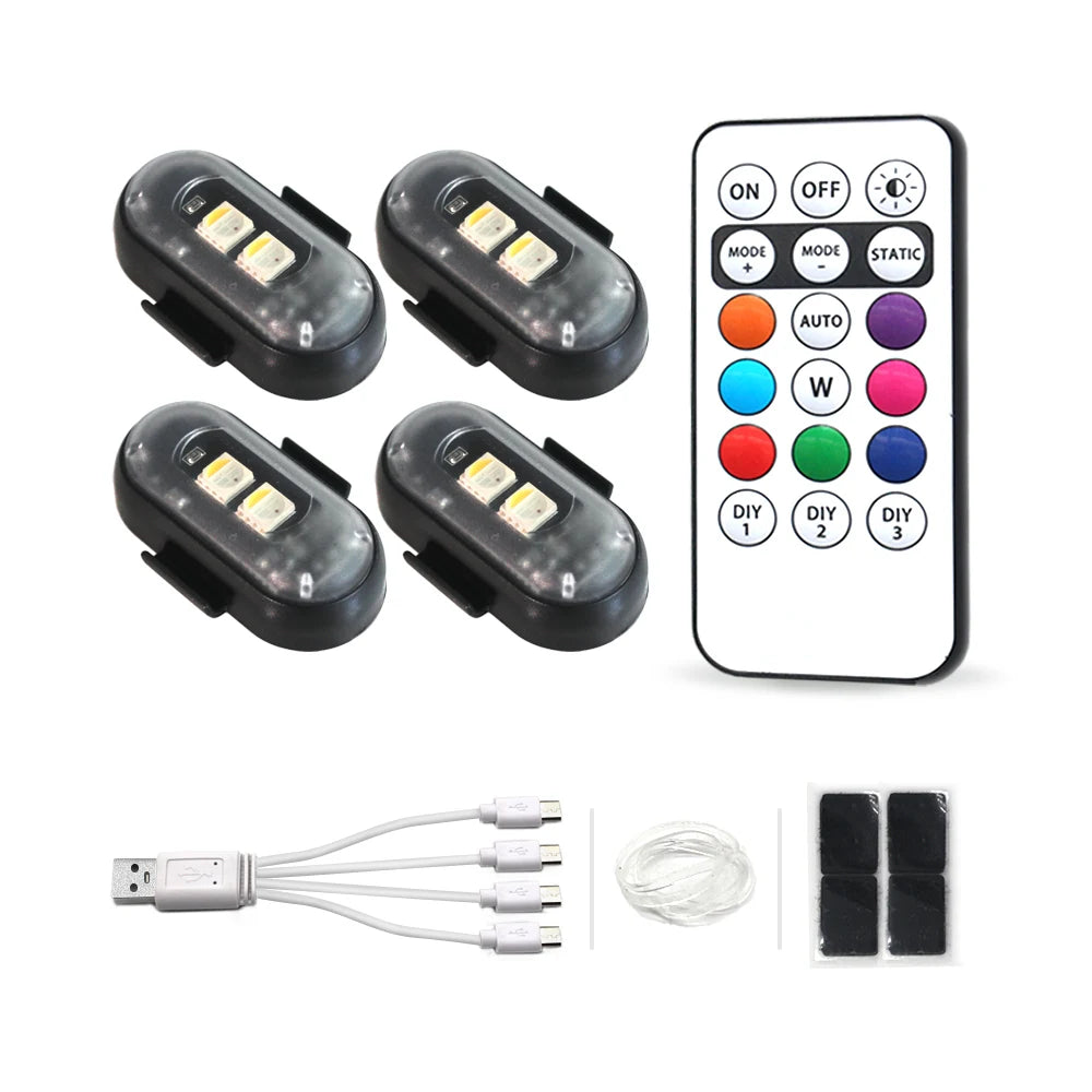 Rechargeable Wireless Multifunctional LED Lights W/ Remote Control