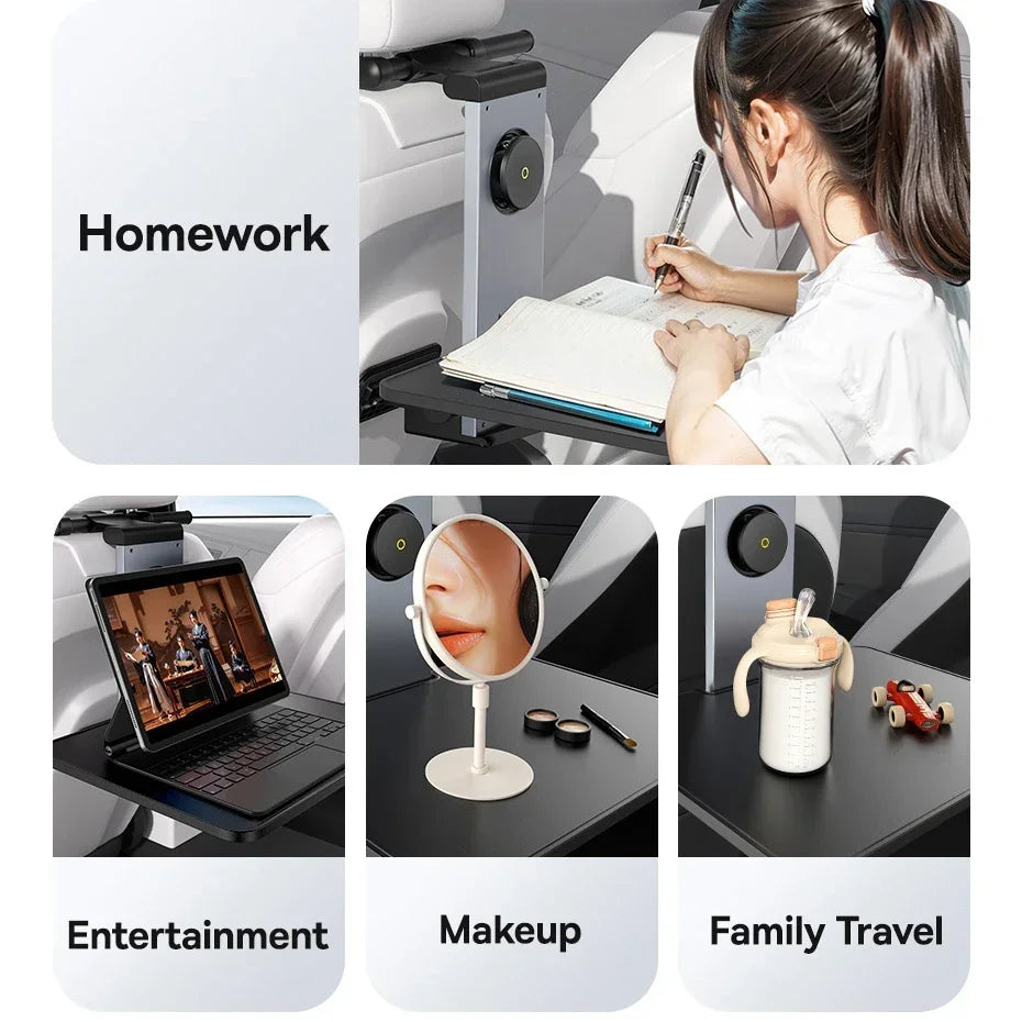 Foldable Backseat Tray For Laptop & Phone