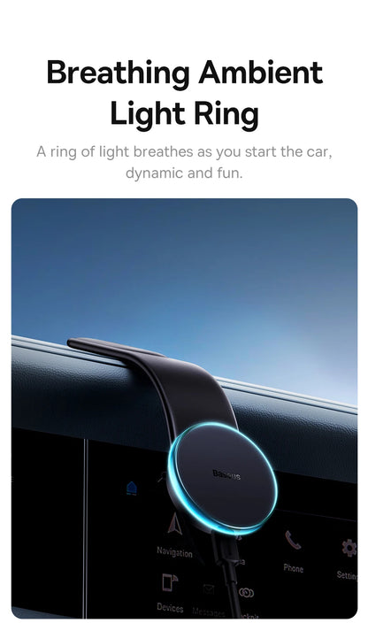 Magnetic Phone Holder W/ Wireless Charging