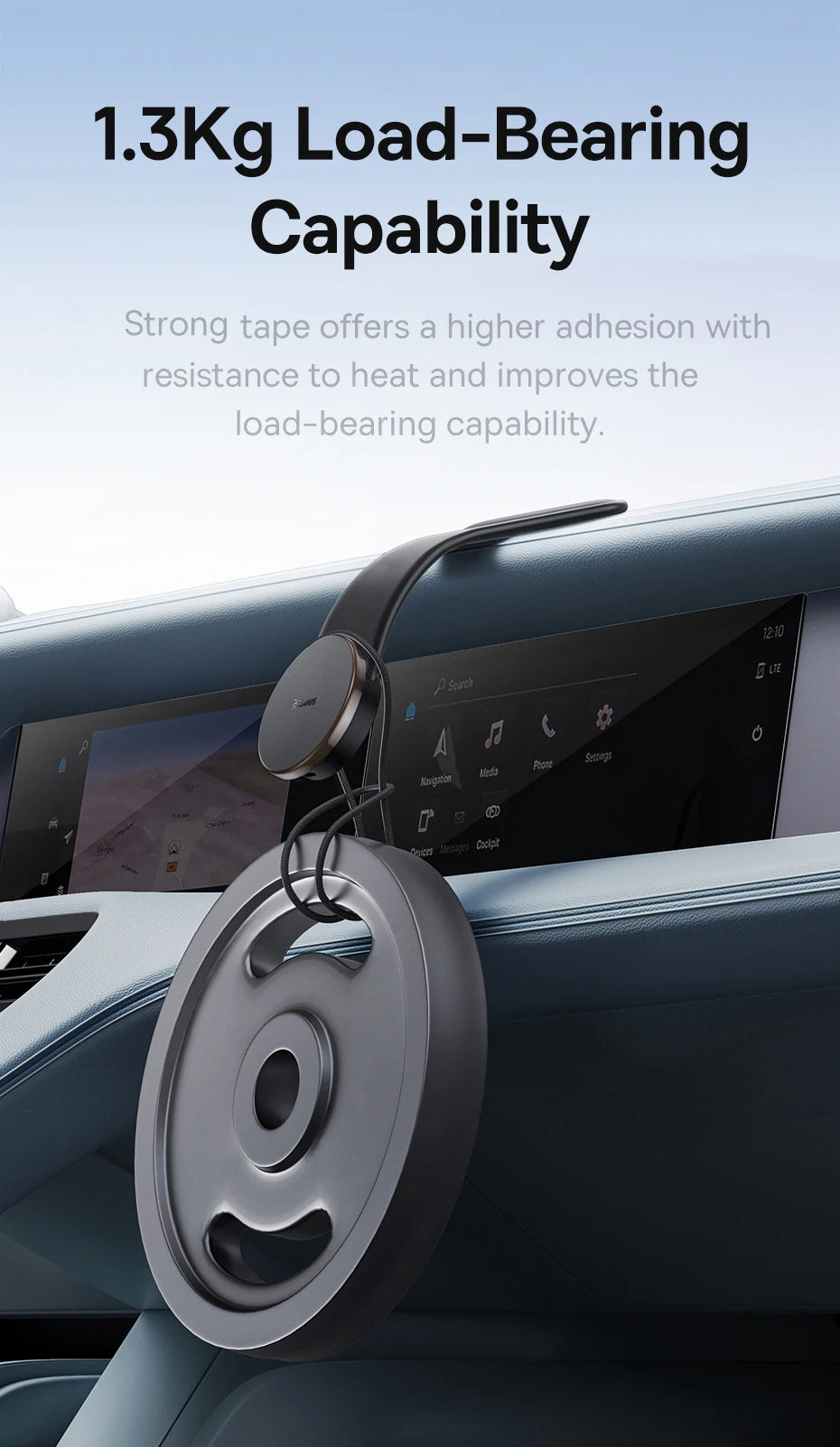 Magnetic Phone Holder W/ Wireless Charging