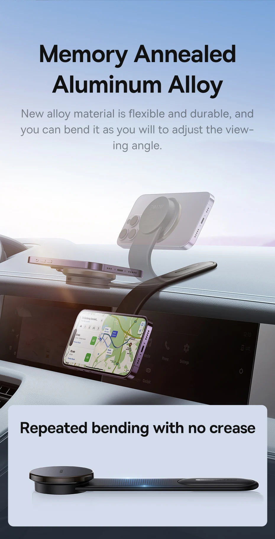Magnetic Phone Holder W/ Wireless Charging