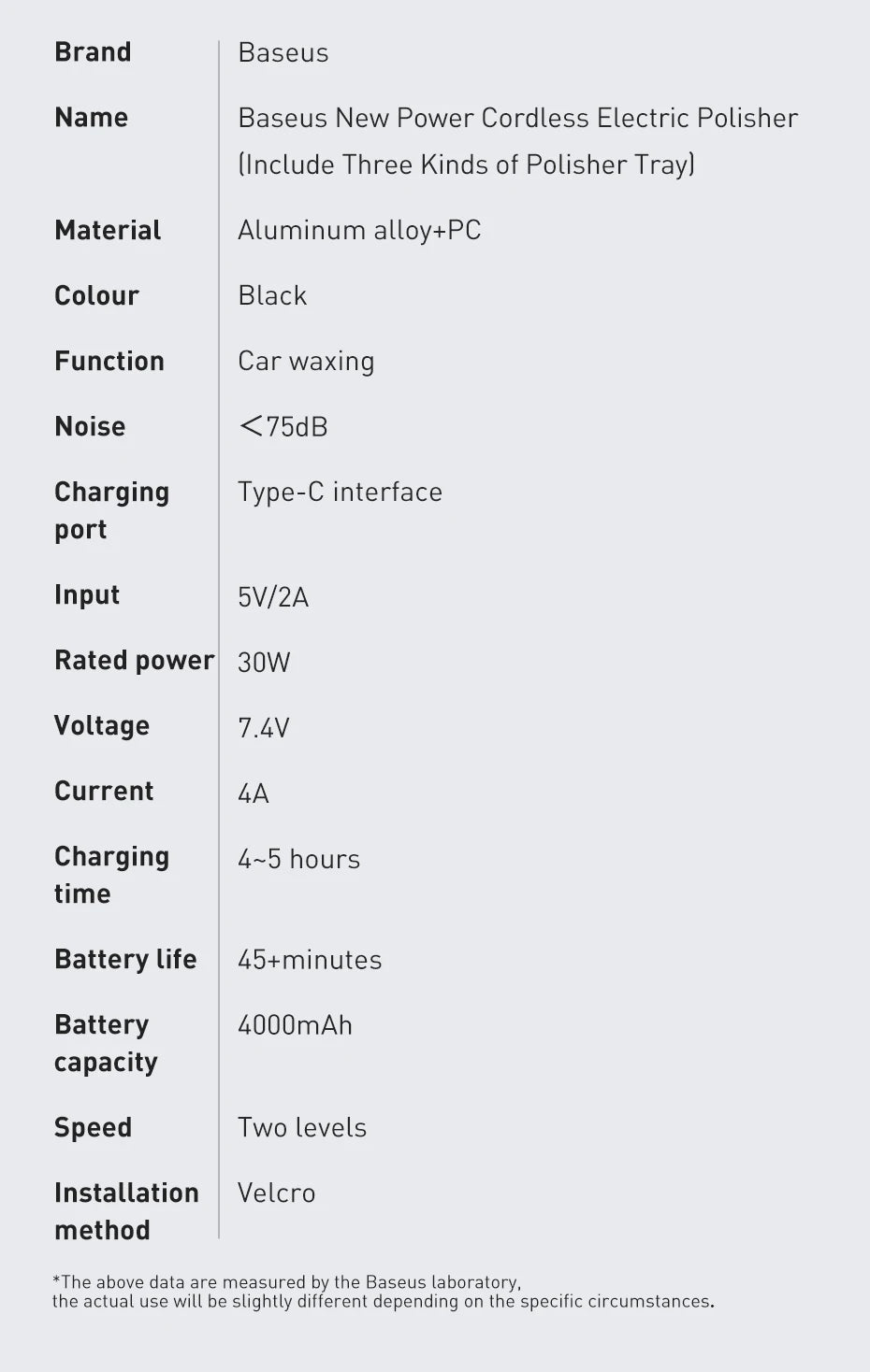 Cordless Power Electric Polisher