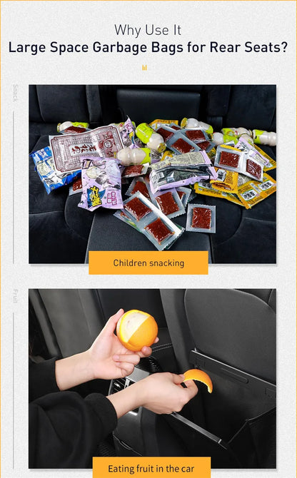 Backseat Magnetic Trash Bin