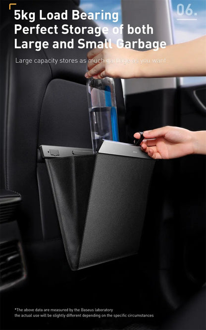 Backseat Magnetic Trash Bin