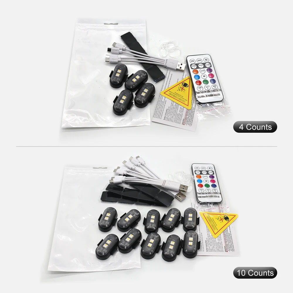 Rechargeable Wireless Multifunctional LED Lights W/ Remote Control