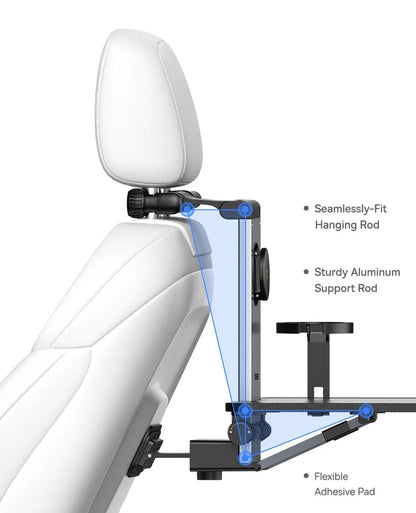 Foldable Backseat Tray For Laptop & Phone