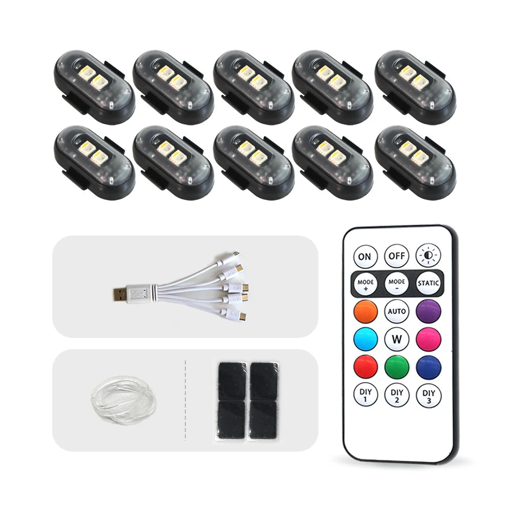 Rechargeable Wireless Multifunctional LED Lights W/ Remote Control
