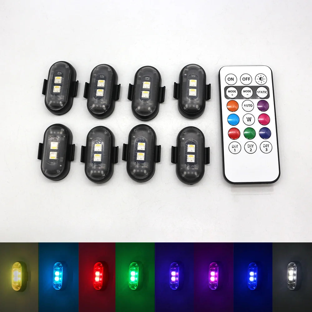 Rechargeable Wireless Multifunctional LED Lights W/ Remote Control