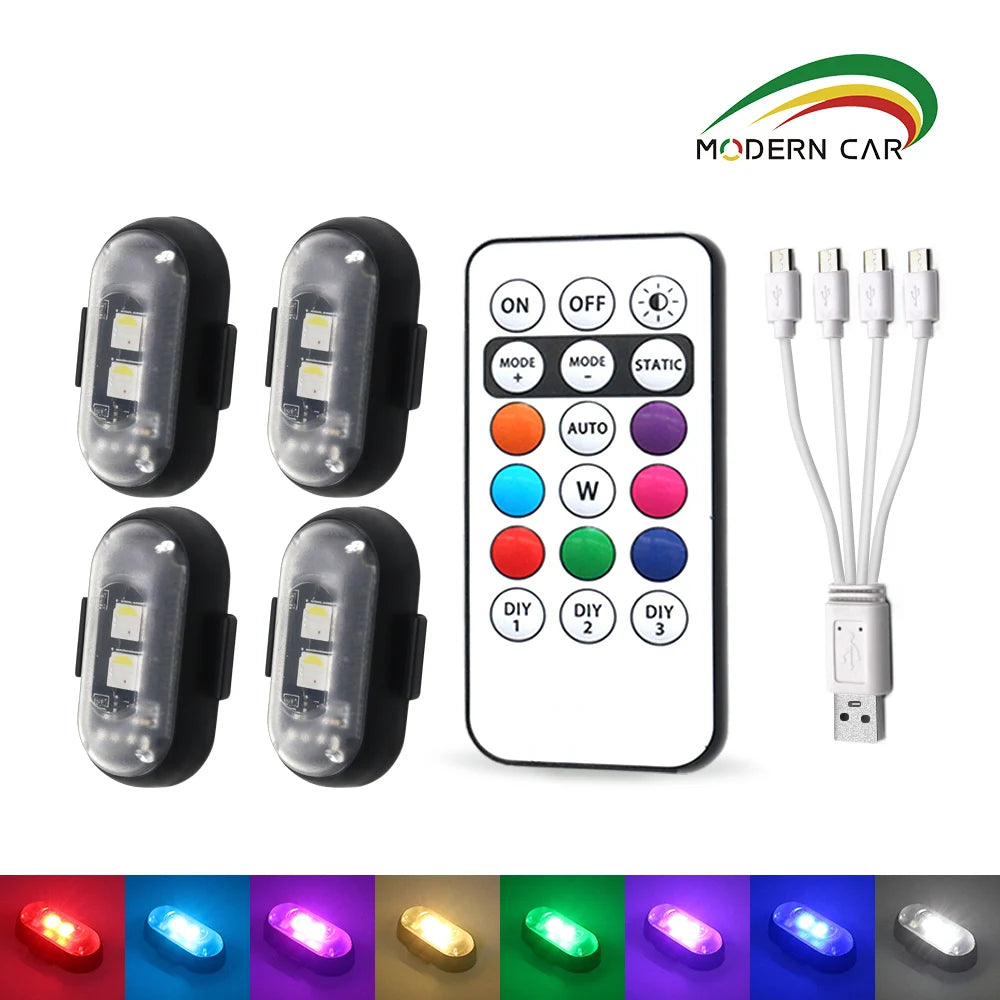 Rechargeable Wireless Multifunctional LED Lights W/ Remote Control