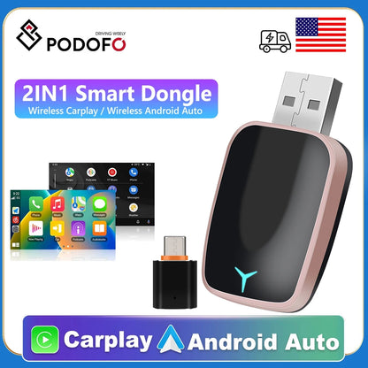 Wireless CarPlay & Android Auto USB Adapter
