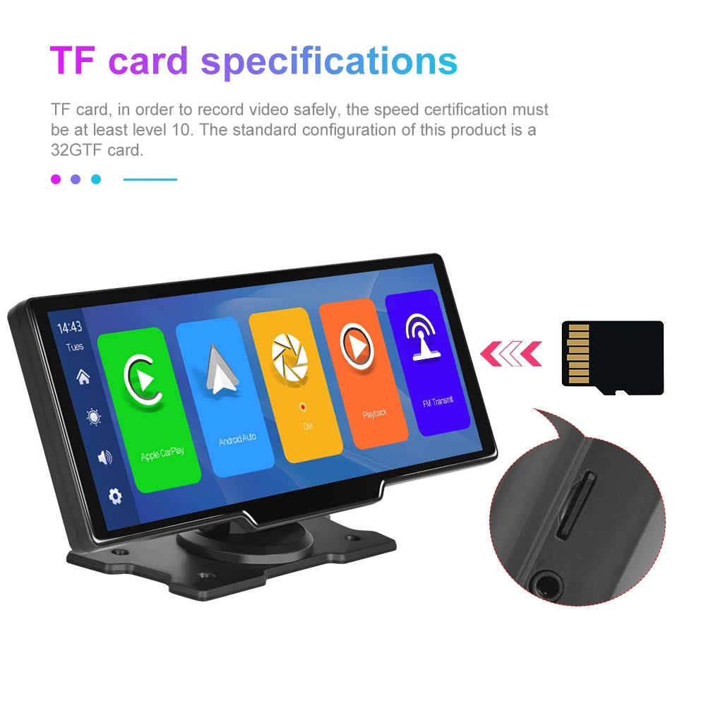 Wireless CarPlay & Android Auto 10.2" Display